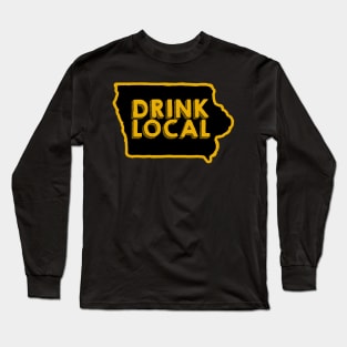 Iowa Drink Local Beer Long Sleeve T-Shirt